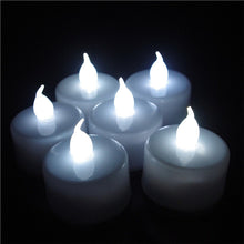 Load image into Gallery viewer, 12 pcs/pack Flickering Flameless LED Tea light Flicker Tea Candle Light Party Wedding Candels Safety Home Decoration