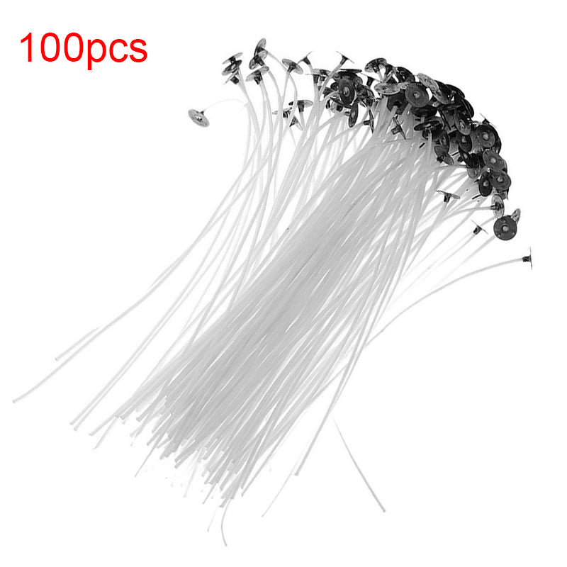 Liplasting 100PCS 2.5/4/5/6/7/9/15/20cm Cotton Candle Wick Flameless Wick Candle Making Birthday Christmas Candle TSLM1