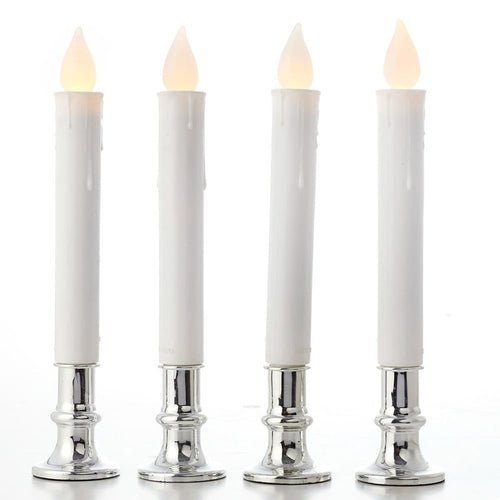 4 pcs Flickering Flameless LED Candle Light with Holder Wedding Dinner Party Decor Christmas  LED Candle Lights Home Decoration