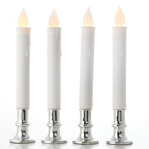 4 pcs Flickering Flameless LED Candle Light with Holder Wedding Dinner Party Decor Christmas  LED Candle Lights Home Decoration