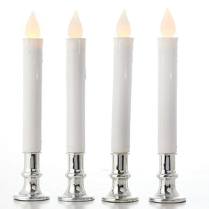 4 pcs Flickering Flameless LED Candle Light with Holder Wedding Dinner Party Decor Christmas  LED Candle Lights Home Decoration