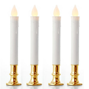 4 pcs Flickering Flameless LED Candle Light with Holder Wedding Dinner Party Decor Christmas  LED Candle Lights Home Decoration