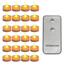 Load image into Gallery viewer, 4 pieces Remote Battery Candles,Flameless Flickering Yellow vela led,Fake Tealights velas perfumadas For Wedding