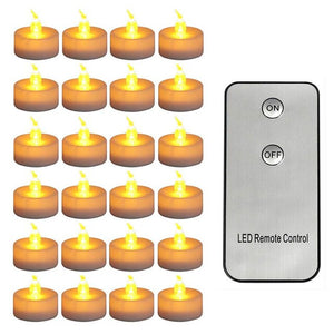 4 pieces Remote Battery Candles,Flameless Flickering Yellow vela led,Fake Tealights velas perfumadas For Wedding