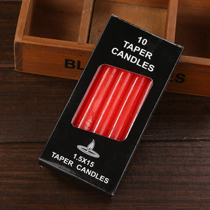 Black Candles Household Lighting Candles Daily  Decorate Candle Smoke-free Romantic Wedding Long Pole classic Candles