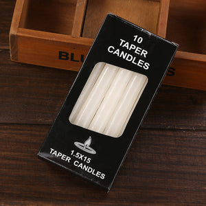 Black Candles Household Lighting Candles Daily  Decorate Candle Smoke-free Romantic Wedding Long Pole classic Candles